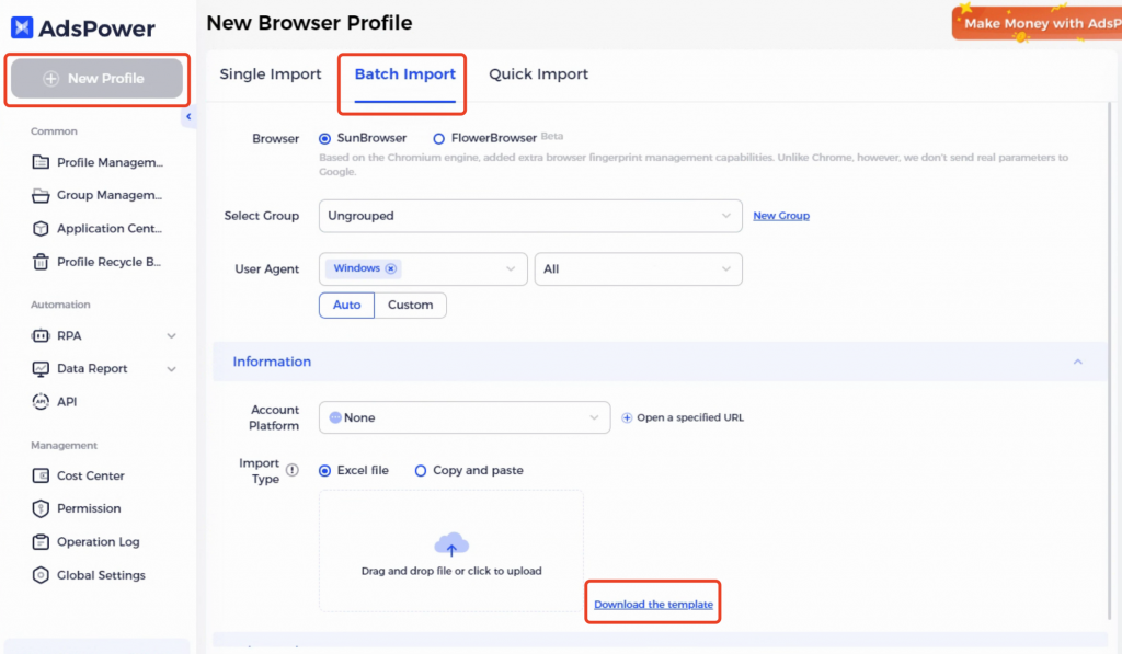 Batch Import-AdsPower help center
