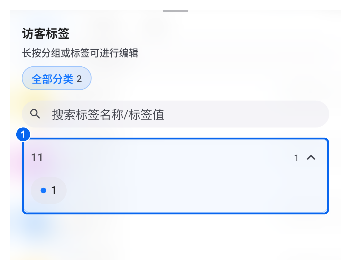 标签组展开与标签位置