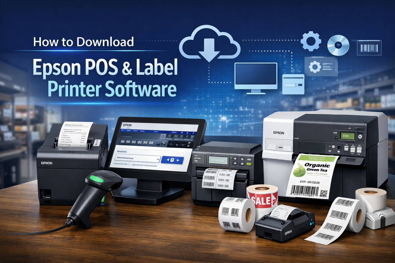 How to Download Epson Software for POS and Label Printer Products