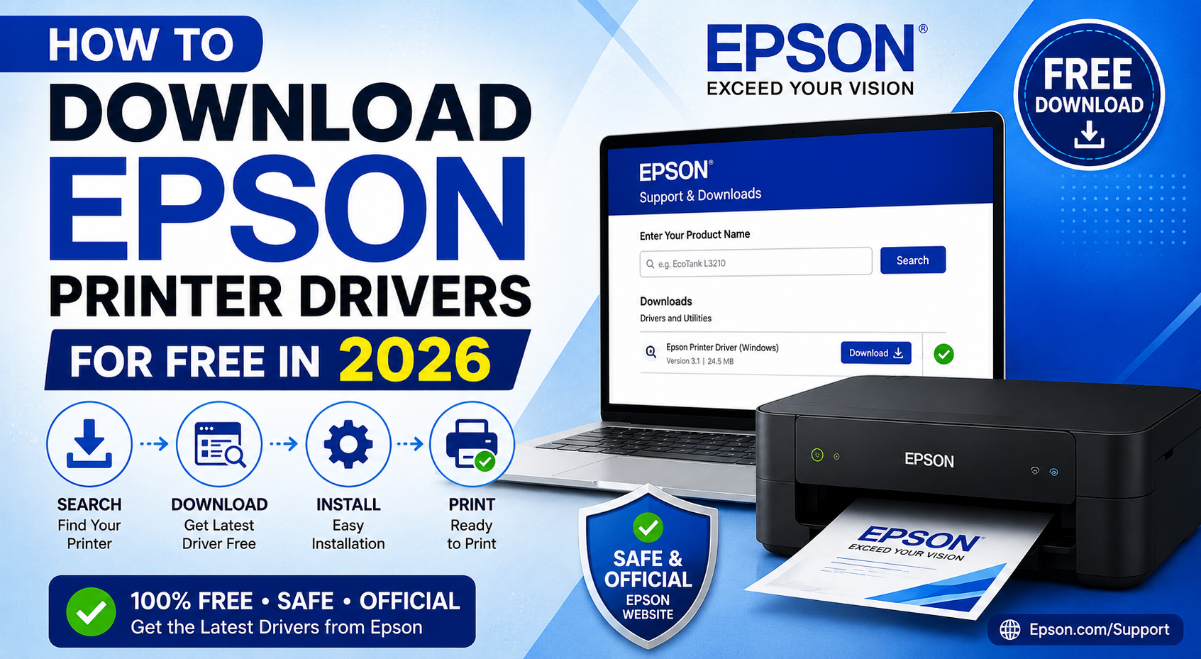How to Download Epson Printer Drivers for Free in 2026