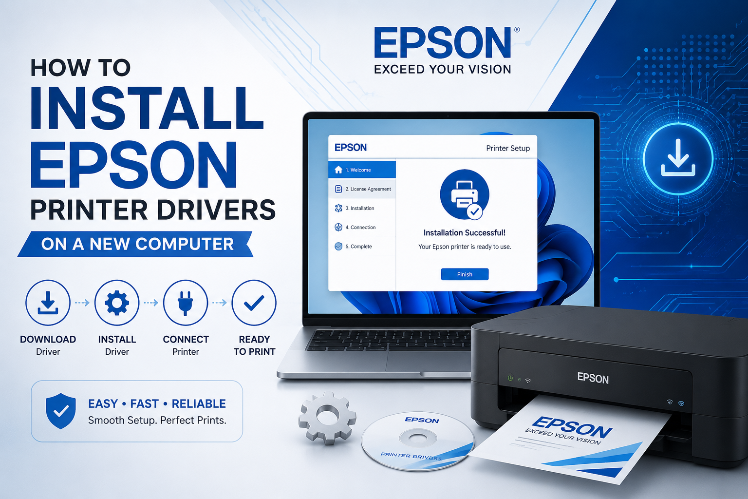 How Do I Install Epson Printer Drivers on a New Computer?