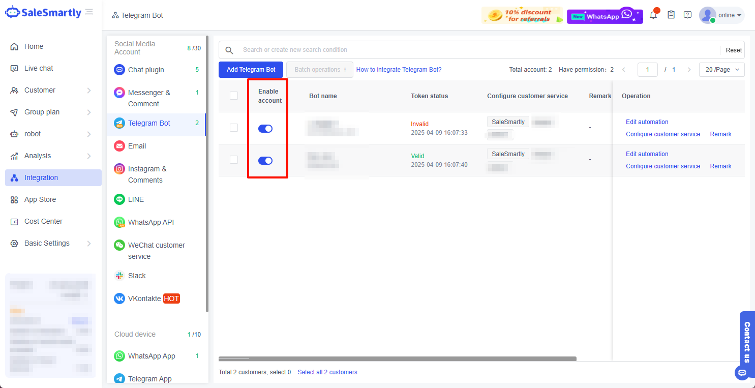 Introduction to Telegram Bot Channel Integration