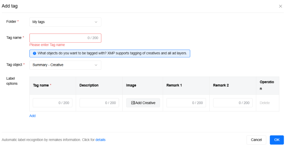 Tag Library | Multi-Level Tags for Campaigns & Creatives