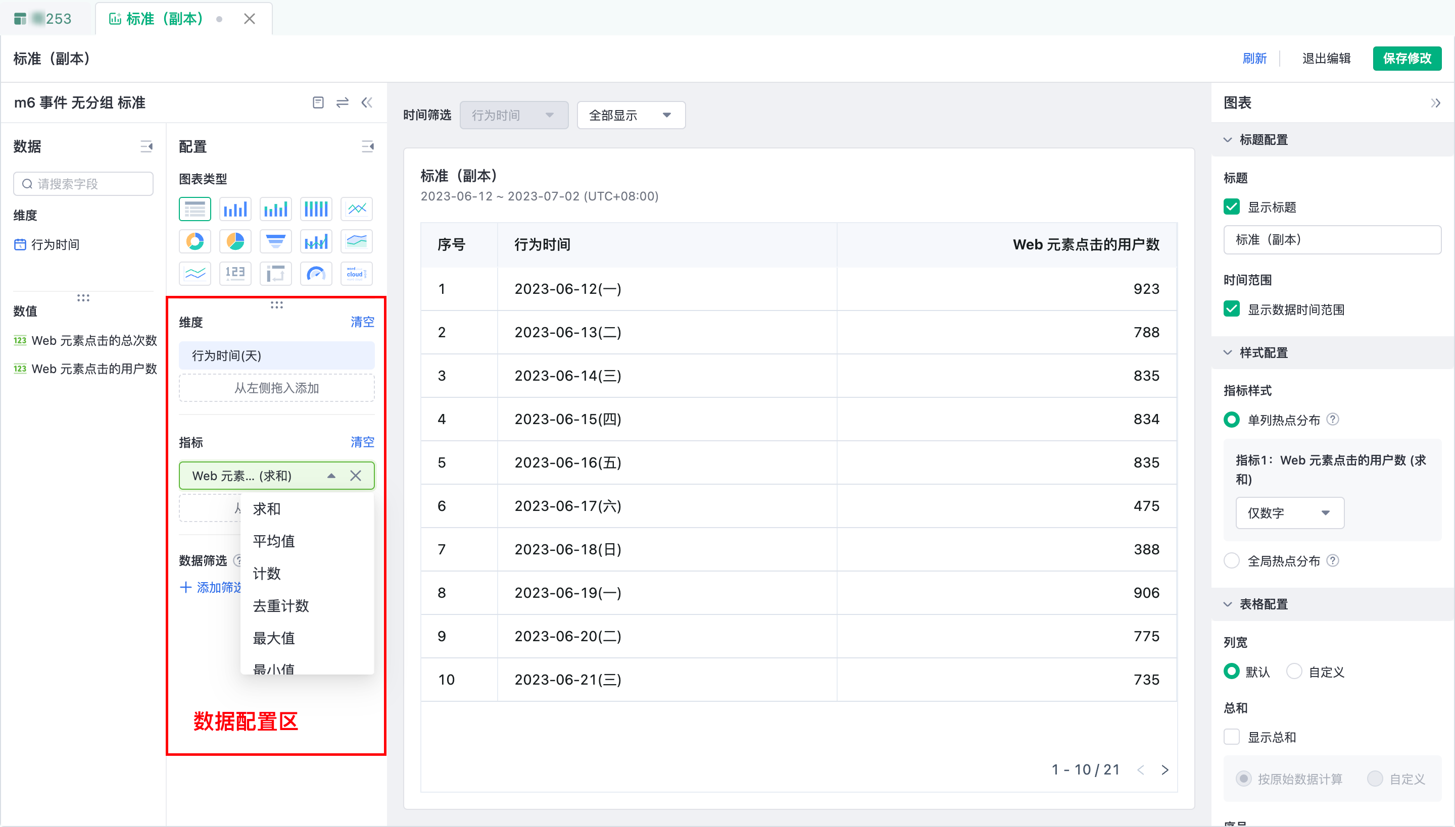 表格组件应用-神策分析 帮助中心 | 数据分析使用手册