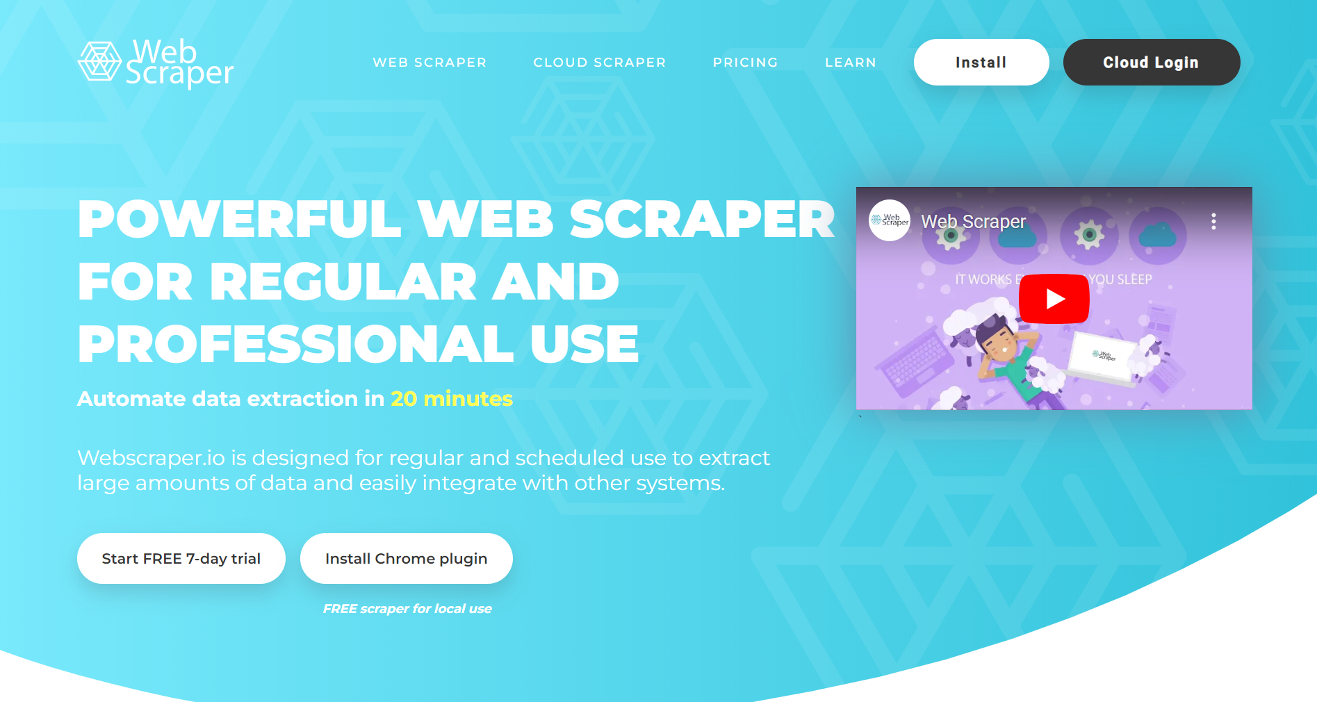 Web Scraper官网主页